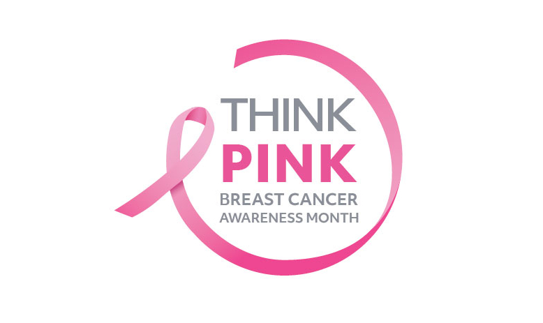 Pink ribbon representing breast cancer awareness